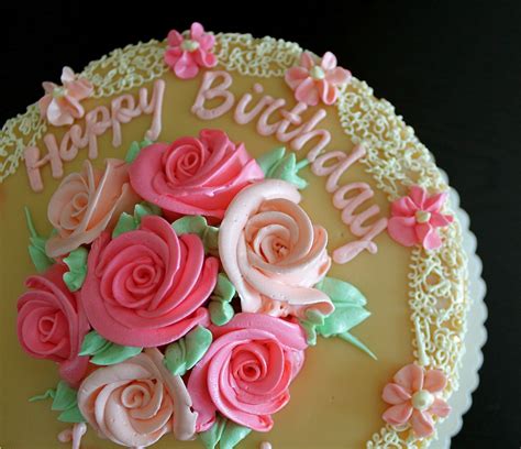 beautiful happy birthday cake|More.